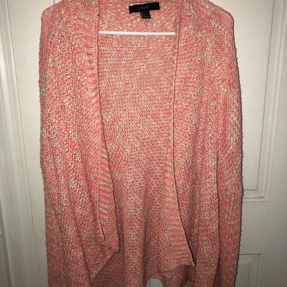 forever 21 Pink and White Sweater